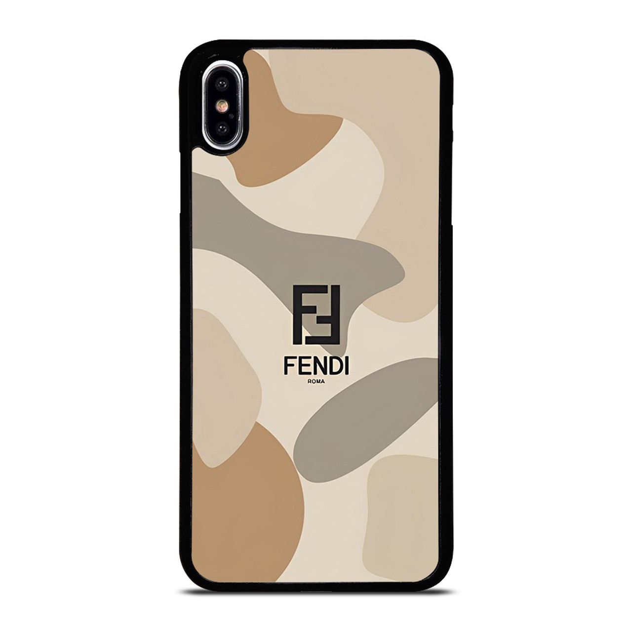 FENDI ROMA LOGO CAMO iPhone XS Max Case Cover